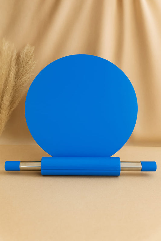Crystal acrylic rolling pin with matching board non-stick Pakistan