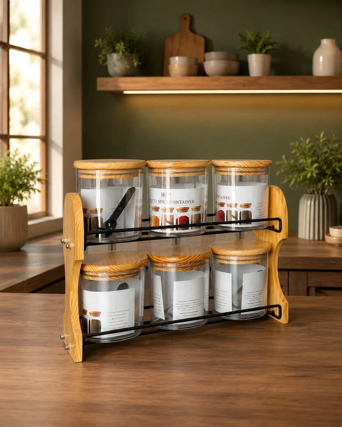 WOODEN & ARCYLIC RACK