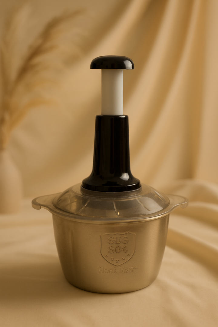 Sharp Manual Hand Food Chopper — Vegetable Fruit and Meat Cutter