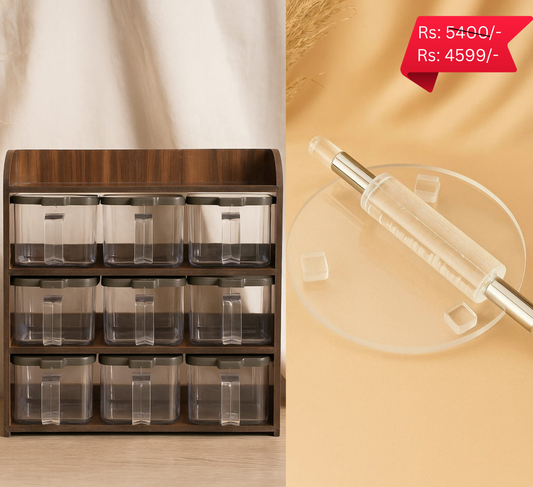9 Spice jar - Rolling Pin & Board