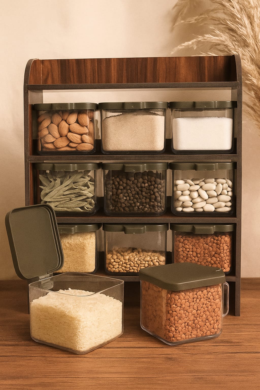 "kitchen Spice Storage Solution - 9 Jar Spice"