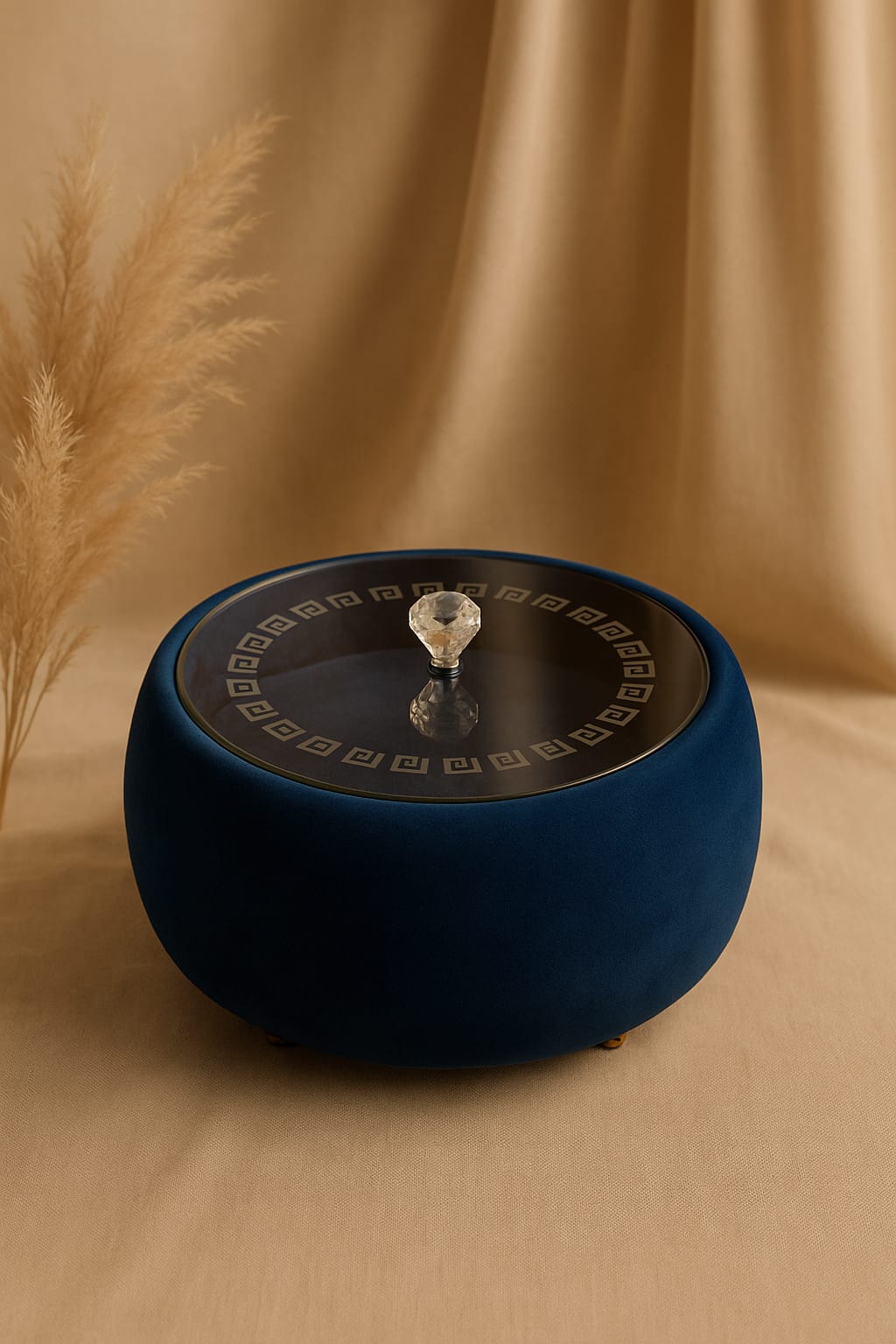 "Luxe Velvet Insulated Hotpot - Crystal Acrylic Lid"