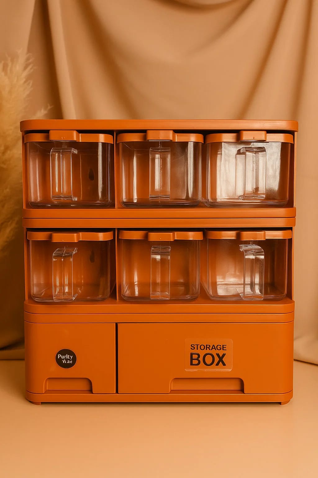 ✨ Premium Multi-Compartment Storage Box – Modern Kitchen & Home Organizer