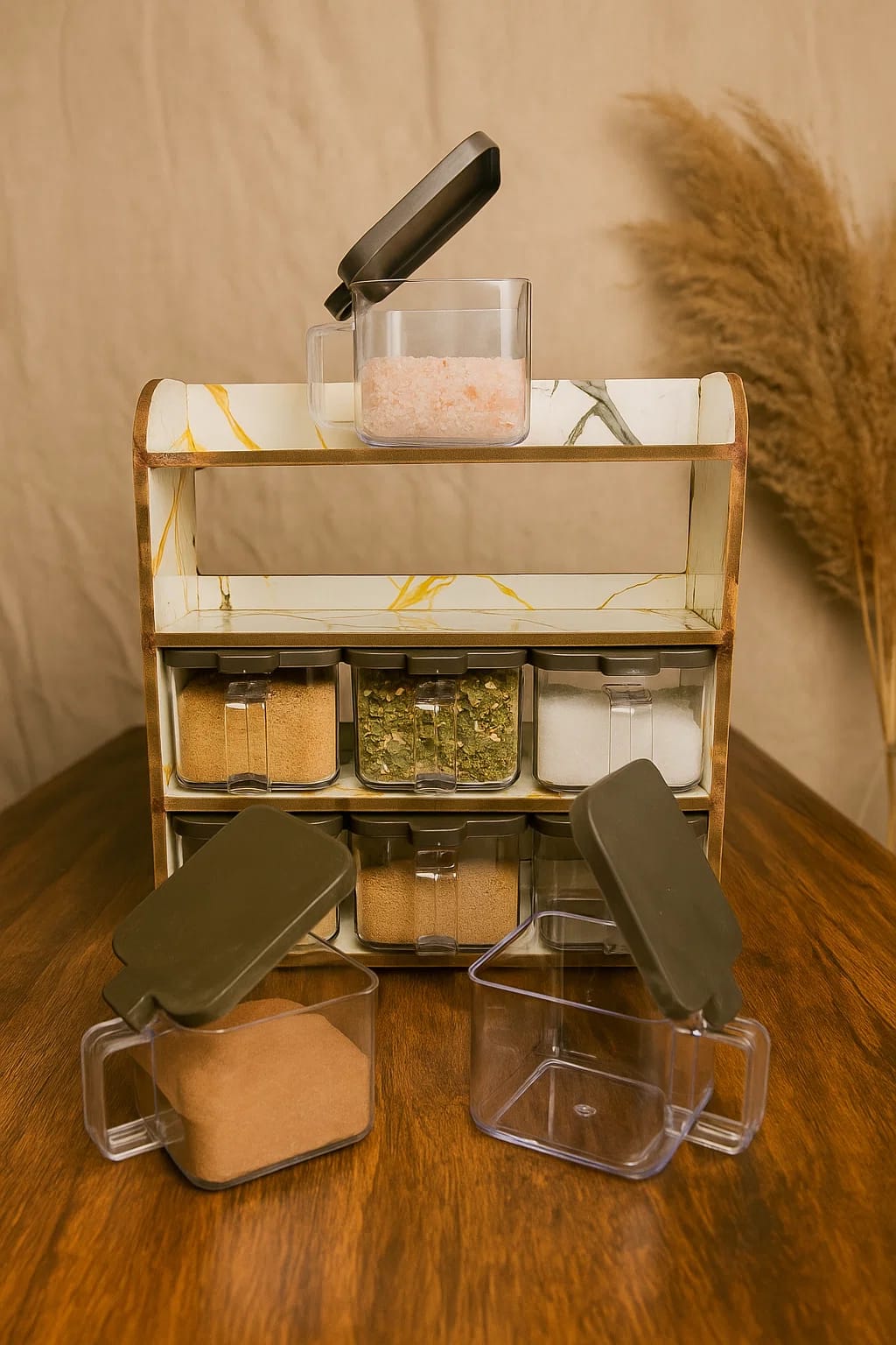 "kitchen Spice Storage Solution - 9 Jar Spice"