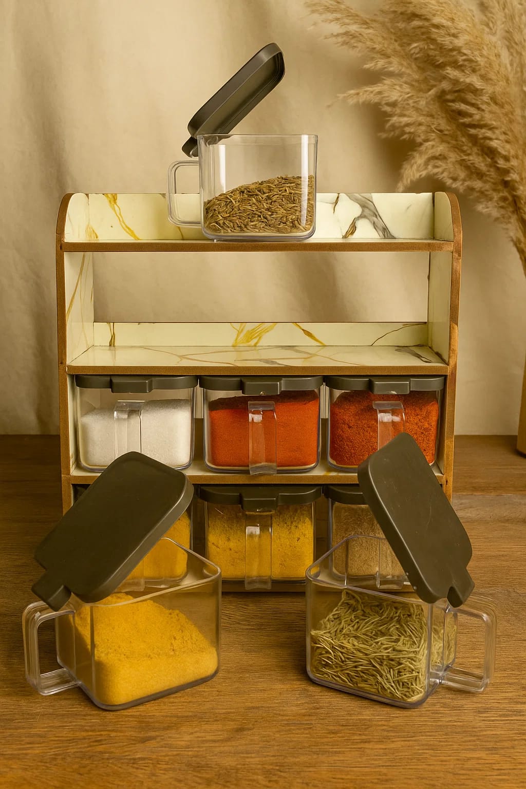 "kitchen Spice Storage Solution - 9 Jar Spice"