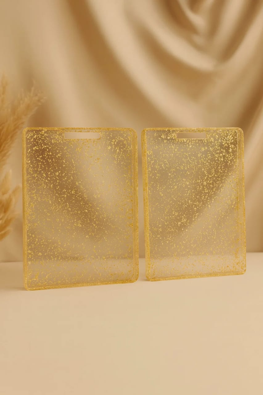 Luxury Gold-Fleck Acrylic Tray | Modern Home Décor